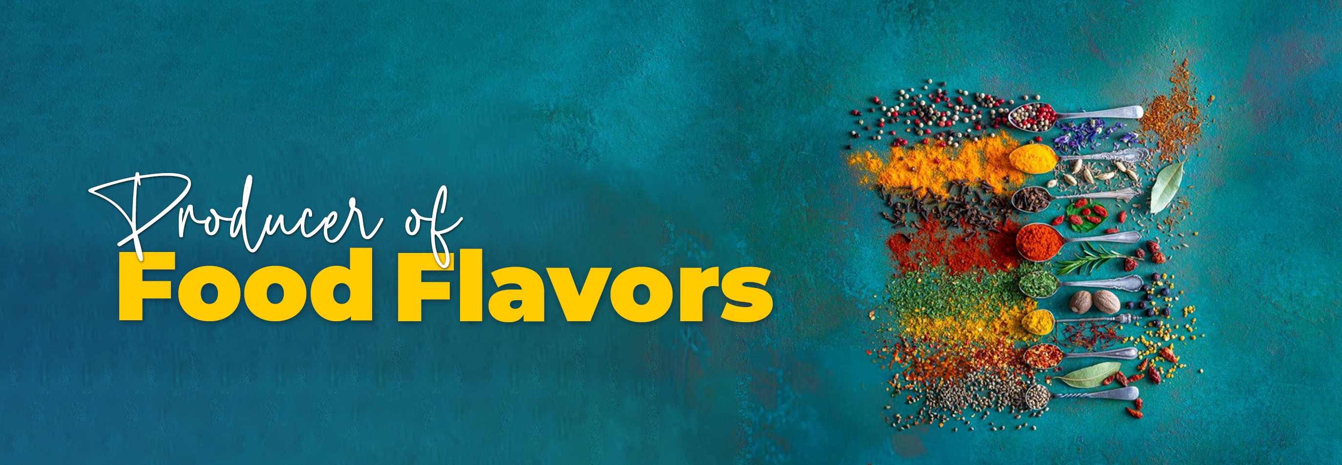 Producer of Food Flavors Website banner